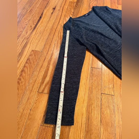 Lia.Cher Charcoal Gray Longline Open-Front Cardigan - Picture 4 of 6